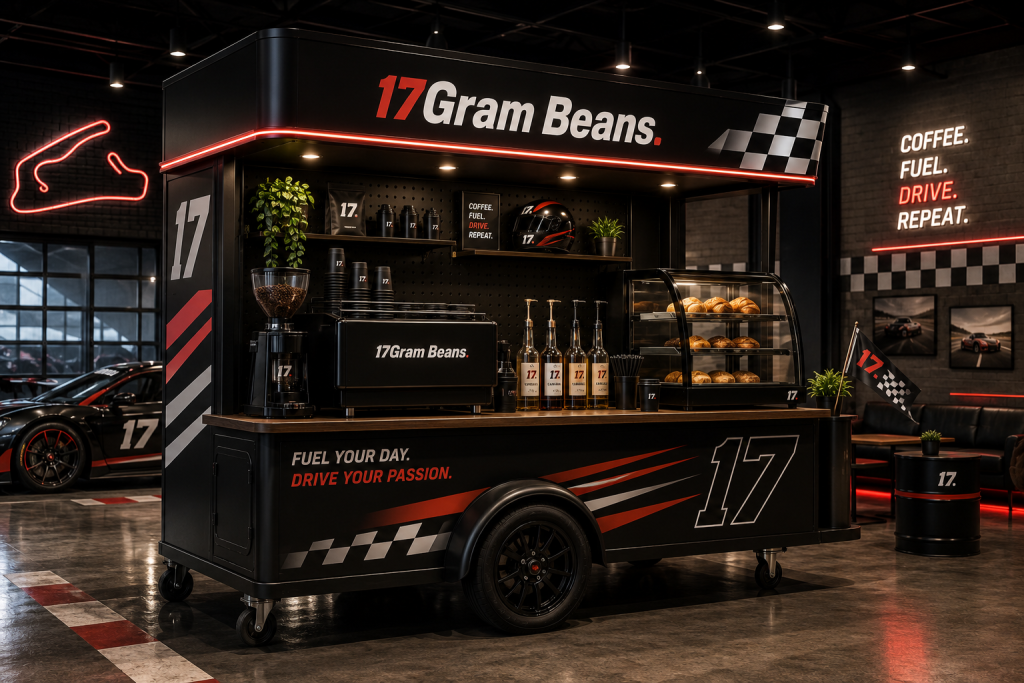17Gram Beans coffee catering at Sepang International Circuit for motorsport events